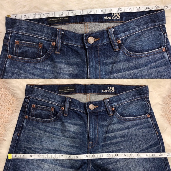 J. Crew Slim Selvedge Broken-in Boyfriend Jean 28 - Picture 6 of 8